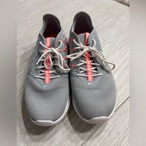 Nike Gray and Pink Women's Sneakers